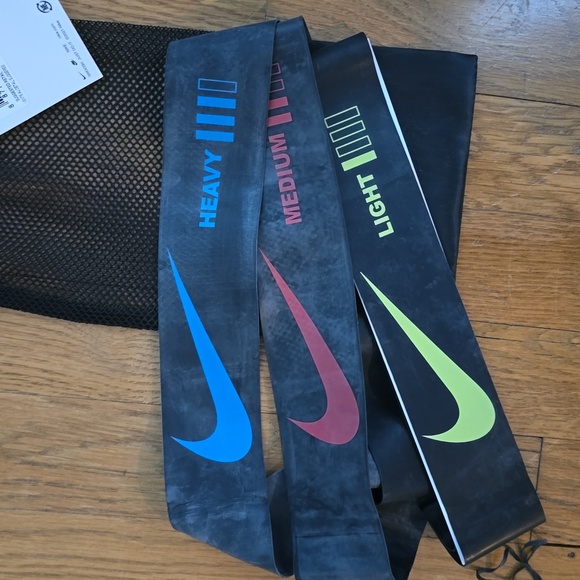 NIKE BRAND LOOP MINI RESISTANCE BANDS, LIGHT, MEDIUM, AND HEAVY - Picture 8 of 9